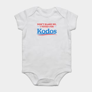 Don't Blame Me I Voted For Kodos Baby Bodysuit